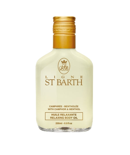 St Barth Ligne Olio Rilassante Corpo Alla Canfora E Mentolo Flacone In Vetro 200 ml
