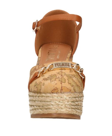 Alviero Martini 1A Classe Sandali Con Zeppa Z 1115 431G Geo Natural