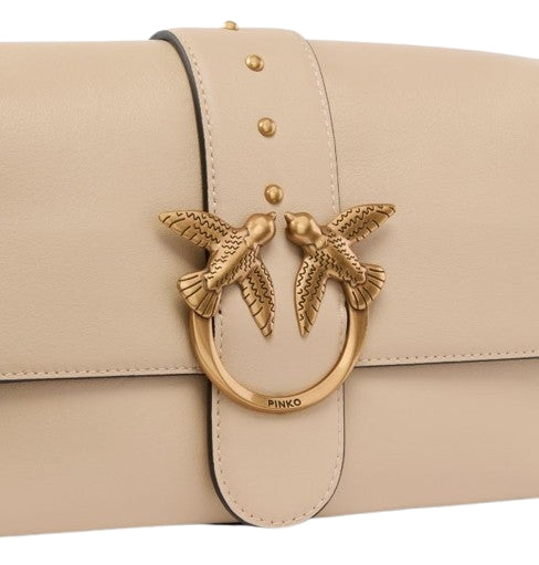 Pinko  Borsetta Love One Classic Slouchy Fl. Beige
