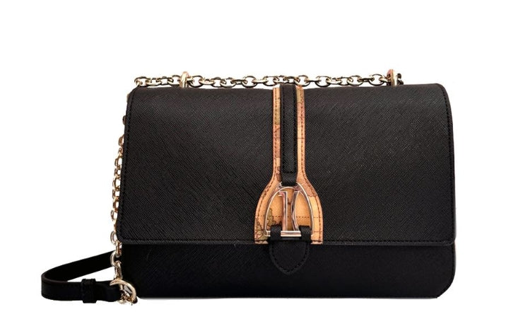 Alviero Martini 1A Classe Borsa a Tracolla L LD57 T407 Nera