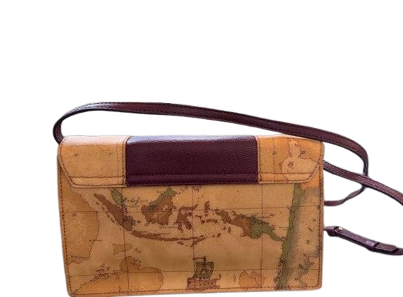 Alviero Martini 1A Classe Pochette Patta E Tracollla L PQ82 G654 Col. 0304 Burgundy