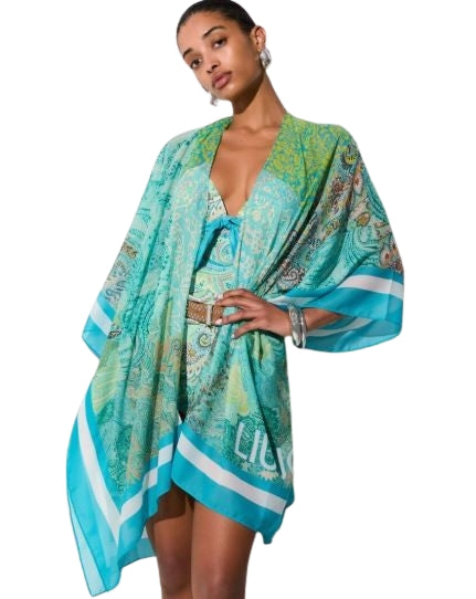 Liu Jo Kaftano Beach   aperto  VA6160 T4902 COL. p9269 Cachem water