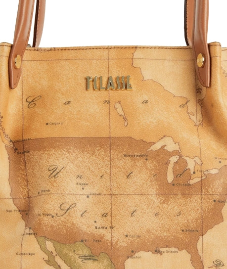 Alviero Martini 1A Classe Borsa Shopping CE041 6000 Geo Classic Natural