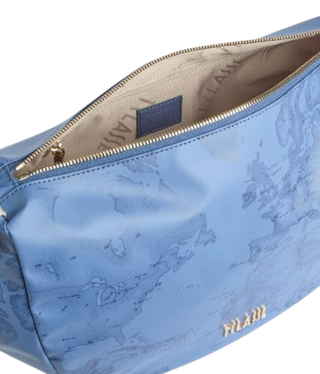 Alviero Martini 1A Classe Tracolla Mezzaluna Grande Geo Soft  LM LF54 9942 Col. 0154 Blue Jeans