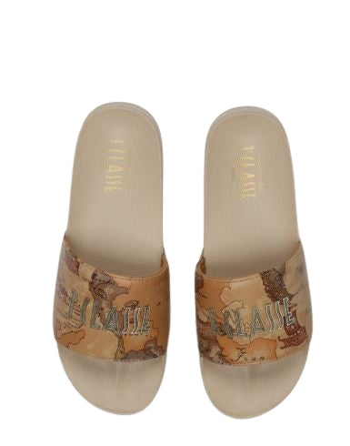 Alviero Martini 1A Classe Ciabatta  N 2505 0289  Col. W516   Beige Geo