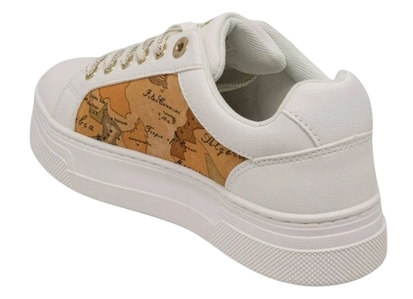 Alviero Martini 1A Classe Sneaker N 2416 0208 Col. X013 White/Beige Geo
