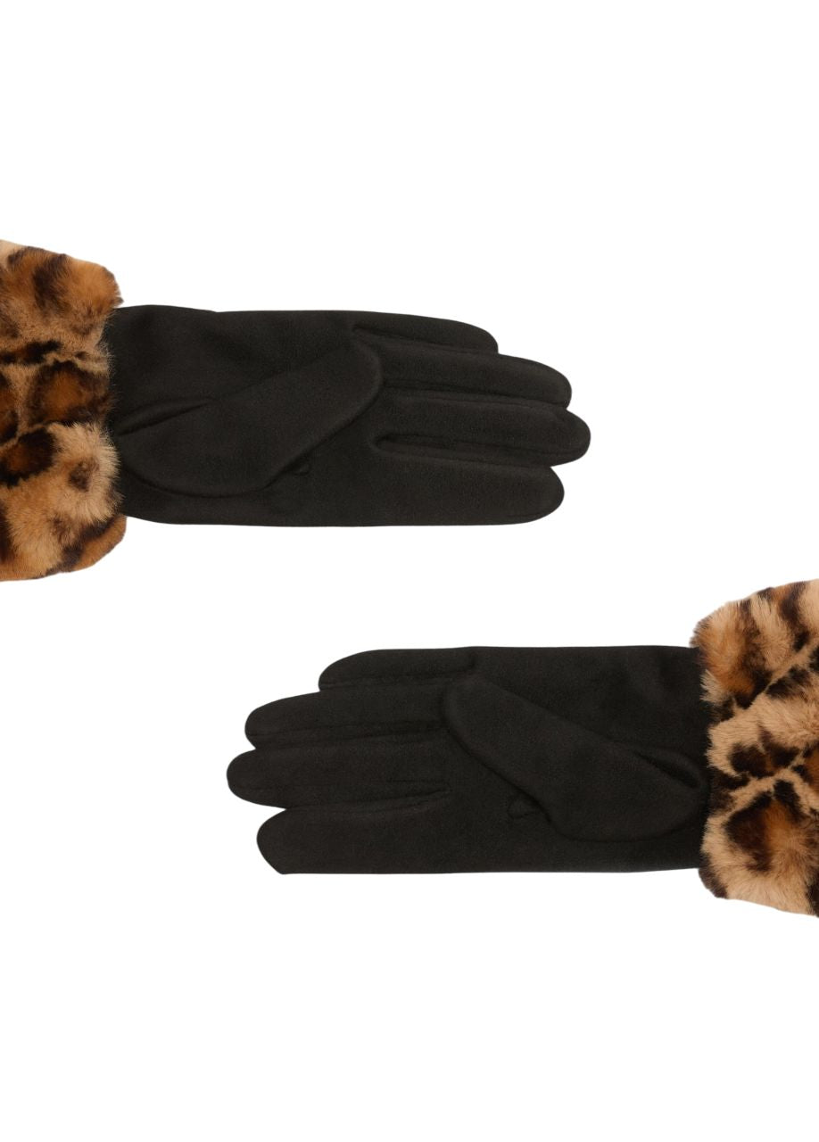Liu Jo Guanti Effetto scamosciato animalier 2F5063T0300S19E1T