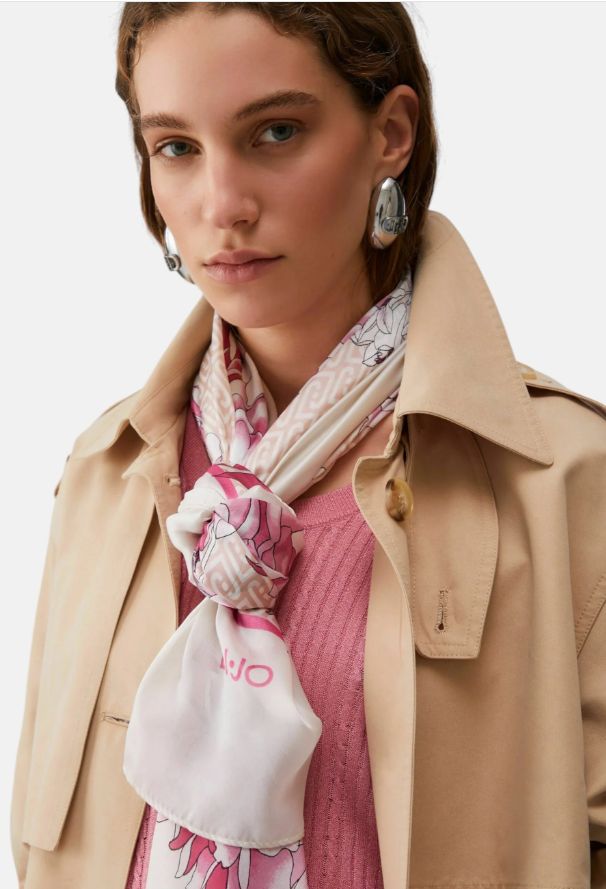 Liu Jo Ecs  Foulard Roman Flower 2A6043 T2745 Col. X0756 Soft Peony