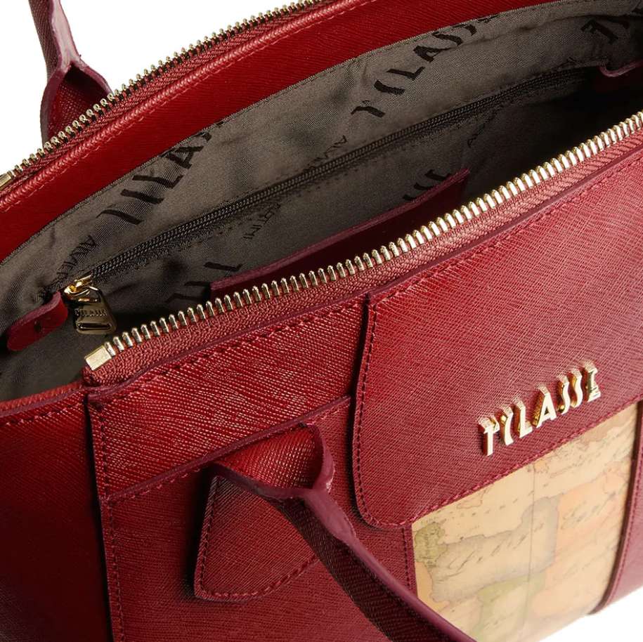 Alviero Martini 1A Classe Borsa A Mano C/Tracolla L LD25 9407 Col 0313 Maple Red/Rosso Acero