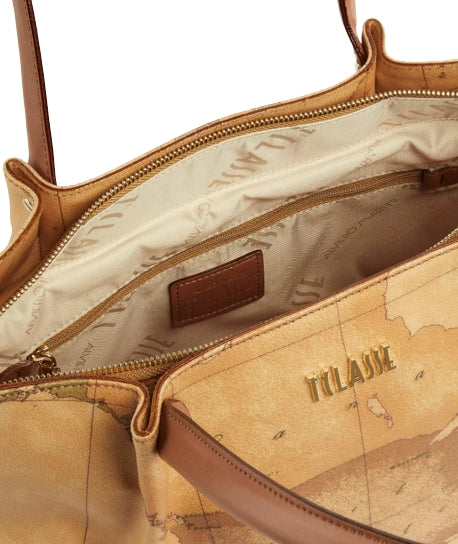 Alviero Martini 1A Classe Borsa Shopping CE041 6000 Geo Classic Natural