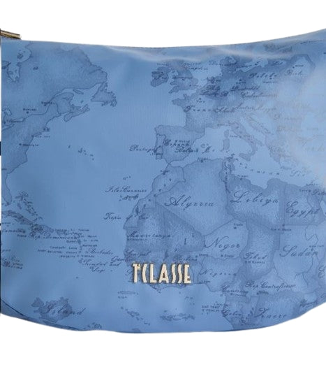 Alviero Martini 1A Classe Tracolla Mezzaluna Grande Geo Soft  LM LF54 9942 Col. 0154 Blue Jeans
