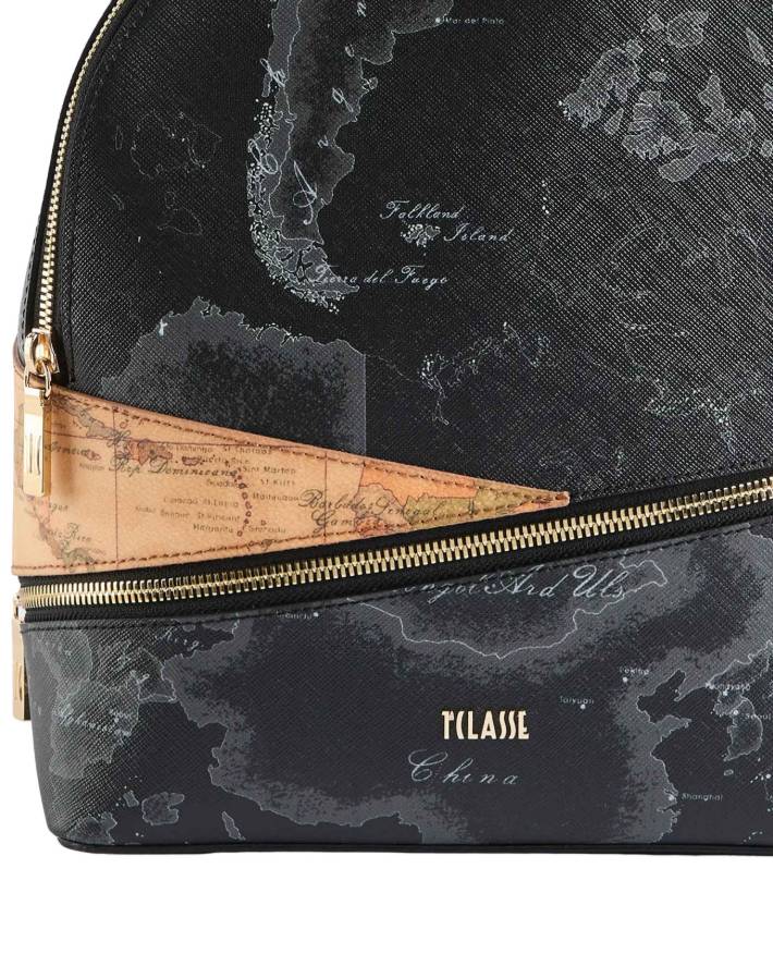 Alviero Martini 1A Classe Zaino Backpack Illusion Geo LG82 MIXG Col. 0001 Nero