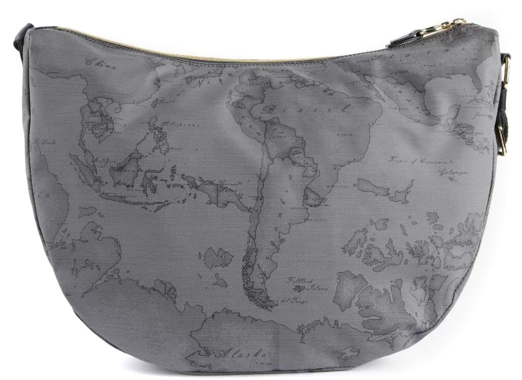 Alviero Martini 1a Classe Social Soft Mezzaluna Grande L LA92 9449 Col 0030 Dark Grey