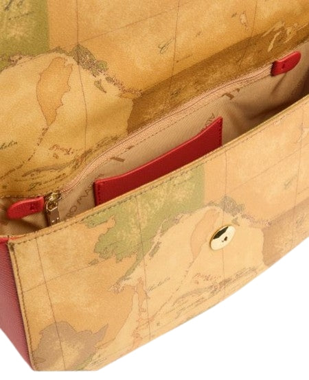 Alviero Martini 1A Classe Escape Geo Tracolla Con Patta L LE62 G616 Col. 0332 Poppy red