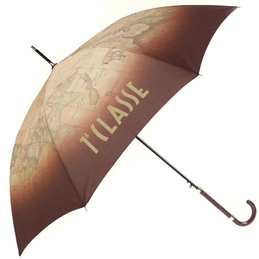 Alviero Martini 1a Classe Ombrello Lungo Geo Degradé 1044 63 Auto E Marrone