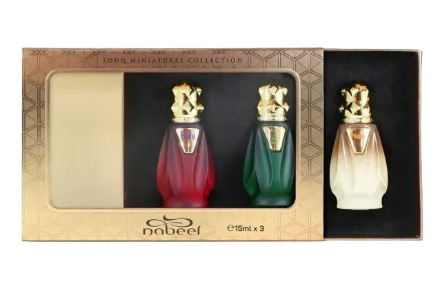 Nabeel Souq Miniatures Collection  Eau De Parfum 15 ml x 3