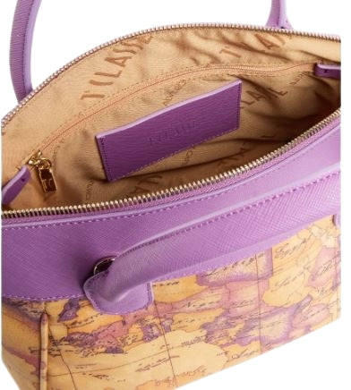 Alviero Martini 1A Classe Geo  Boungaville Borsa A Mano Con Tracolla Staccabile L LE75 9921 Col. 0261 Purple Bou