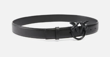 Pinko Cintura  Love Berry in Pelle Black 3 cm.  Fibbia Black   TG. L
