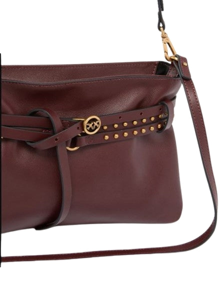 Pinko  Borsa  a spalla  Mini  Belt Bag in pelle  Burgundy