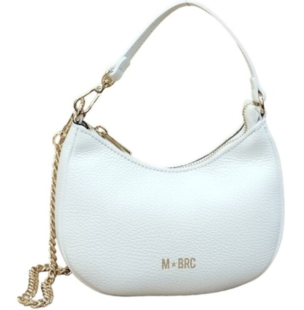 M BRC Borsa A Tracolla in Pelle Linea Jolly C605 Bianco