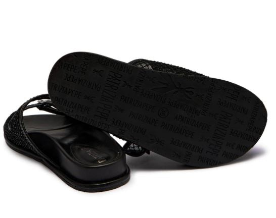 Patrizia Pepe Sandali Rete Strass PPJ339.01 Colore Nero