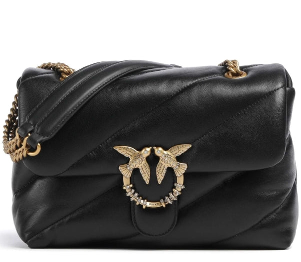 Pinko Borsa Puff Mini New Buckle Nappa PLTT 107057 Nero