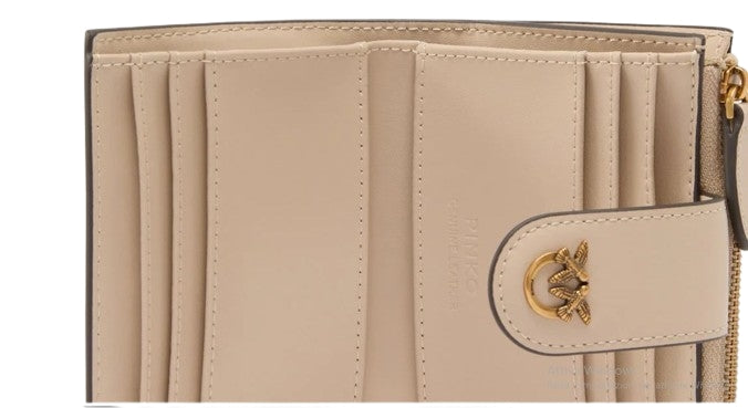 Pinko Portafoglio Multi Pockets  Wallet   Beige