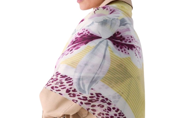 Liu Jo  Foulard  Flower  Maxi Orchidea 2A6050 T2738 Col. 40636 Avocado
