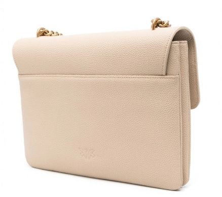 Pinko Love One Soft Big  Pelle Bottalata  Beige