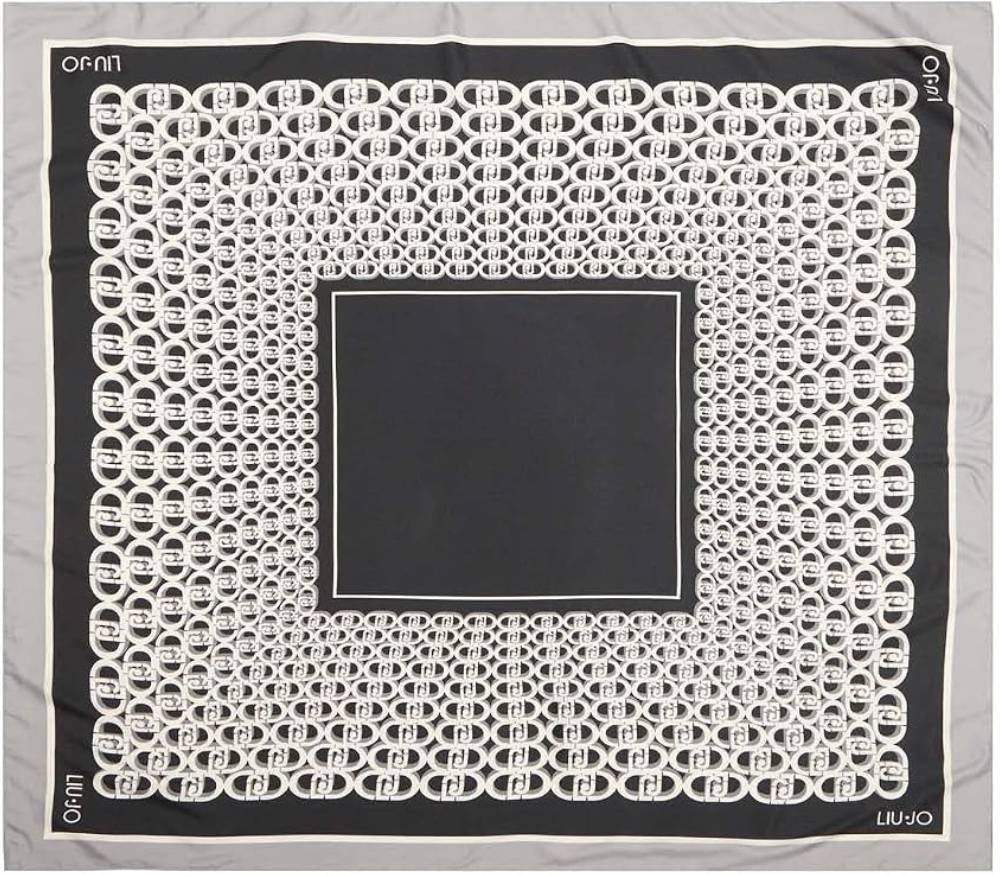 Liu Jo  Ecs Foulard Logo Ch Art 2F1044 T0300 Col 22222 Nero