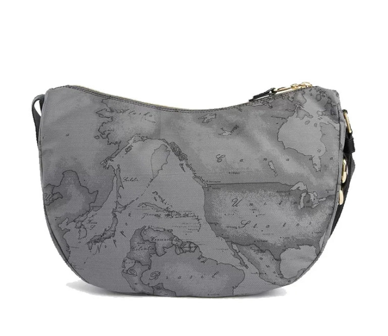 Alviero Martini 1a Classe Mezzaluna Tracolla Media Social Soft L LA93 9449 Col 0030 Dark Grey