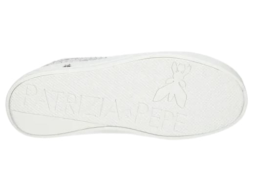 Patrizia Pepe Sneaker In Rete PPJ308.30 Vitello Bianco