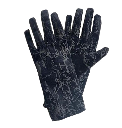 Alviero Martini  Guanti donna vekkuto geo LM 9720 9453 Col. 0001 Black  T.U.