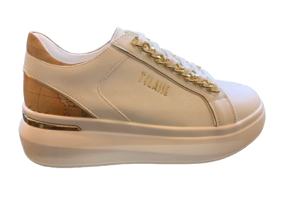 Alviero Martini 1A Classe Sneaker C/Catena Dorata Z 1301 300E Col 0900 Bianco