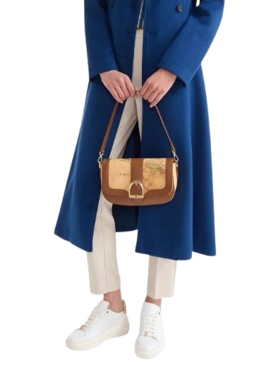 Alviero Martini  Tracolla Con Patta  L LD66 G611 Col. 0548 Chestnut