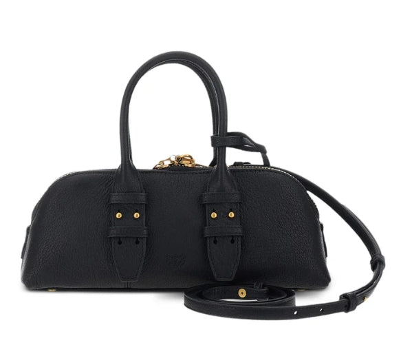Pinko Borsa Bowling Horizontal Bottalato Grande PLTT 105334 Nero