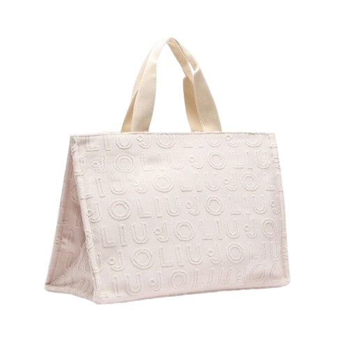 Borsa  Liu Jo Tote Monogram Jacquard L 2A5013 T0300 True Champagne