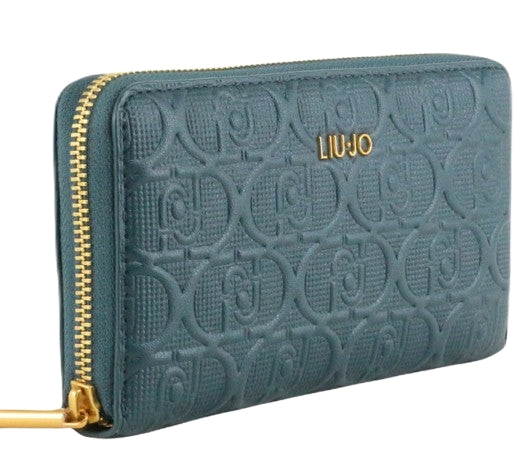 Liu Jo Portafoglio Caliwen ECS XL Zip Around AF4280 E0538 Col. 95025 Deep emerald