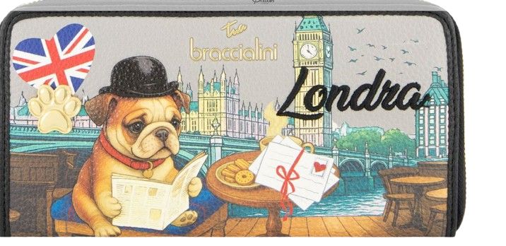 BRACCIALINI TUA PORTAFOGLIO CARTOLINE LONDON B19167126
