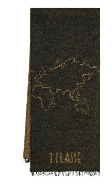 Alviero Martini 1A Classe Sciarpa Geo Filetto 40x180 KS577 1769 Col. 0051 Ash Gray/Grigio Cenere