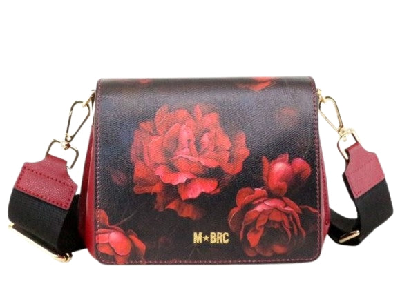 M BRC Borsa  a Tracolla  In Pelle Linea Palmellato T170 Colore Rosso