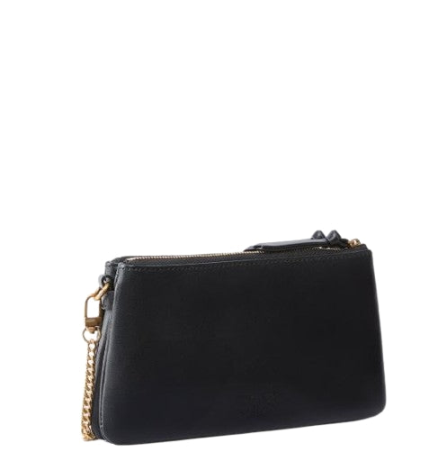 Pinko   Pochette a Tracolla Media Love Bag Click Soft Horizontal Pelle Nera