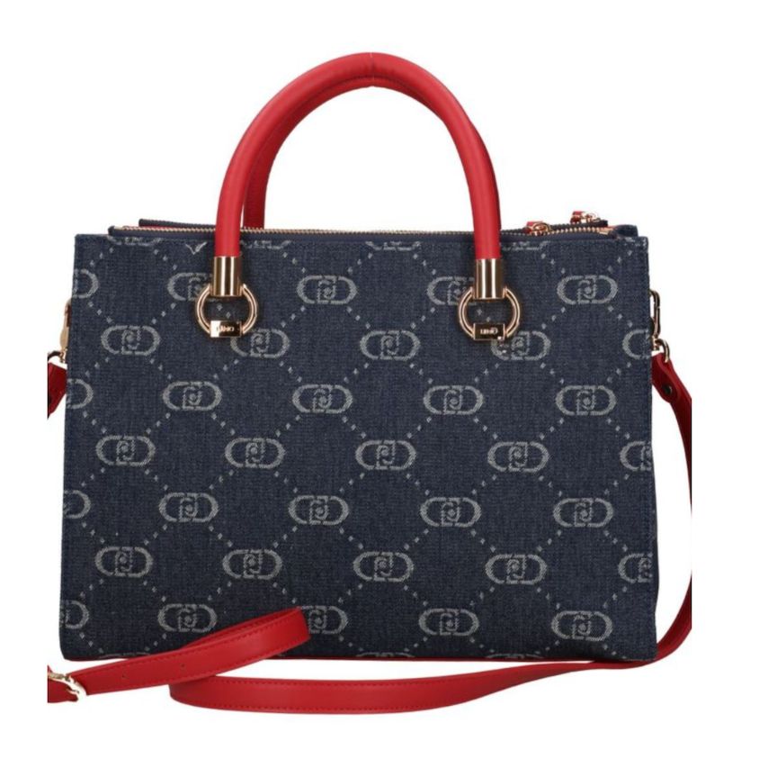 Borsa  Liu Jo  Manh M Satchel AA5008 D3200  Col. 00770 Blu denim