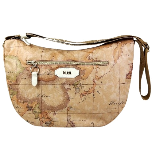 Alviero Martini 1a Classe Social Soft Mezzaluna Grande L LB99 S578 Col 0905 Avorio